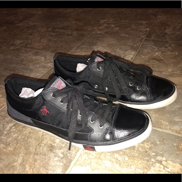 penguin lace up trainers